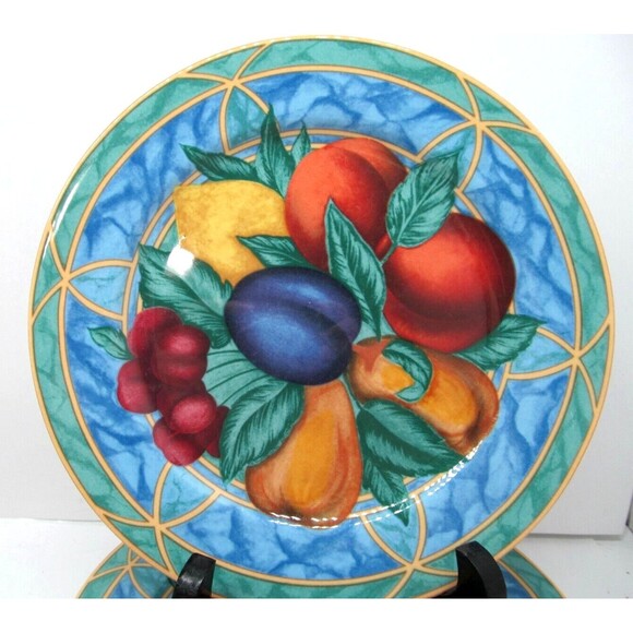Victoria & Beale Forbidden Fruit Salad Dessert Plates Bundle of 5 - Picture 2 of 12